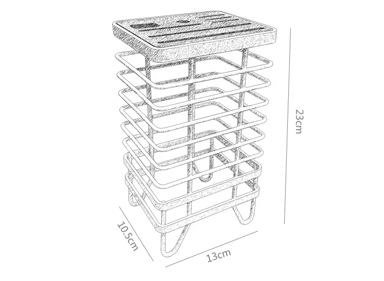 Металлический Железный нож подставка резак сиденье Кухонный Контейнер для ножей стеллаж для хранения