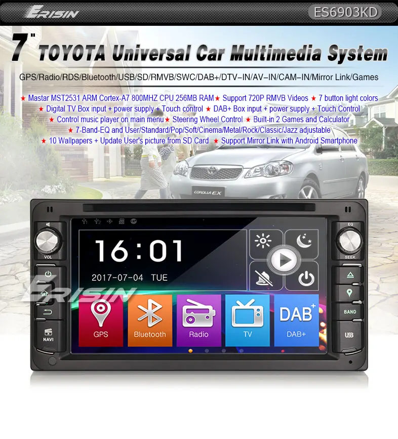 Clearance 7" Special Car DVD for Toyota RAV4 2001-2008 & Corolla 2000-2006 & Corolla-EX 2000-2011 & Hilux 2001-2011 & Terios 2006-2010 1 Clearance 7" Special Car DVD for Toyota RAV4 2001-2008 & Corolla 2000-2006 & Corolla-EX 2000-2011 & Hilux 2001-2011 & Terios 2006-2010 1