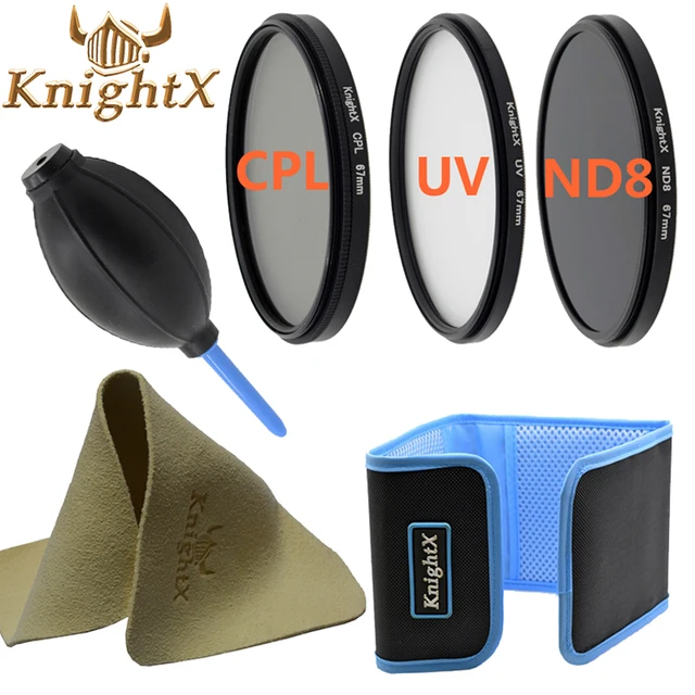 Best Offers KnightX UV CPL FLD ND MC FILTER for for Nikon Canon EOS 7D 5D 6D 50D 60D 600D d5200 d3300 d3200 T5i 52MM 58MM 67MM 77MM 55MM 49