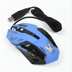 Косплэй ВЛ D. va плеер для игр Мышь Беспроводной синий кролик мыши вспышки света игровой костюм подарок геймер вариант Прямая поставка