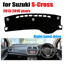 Чехлы на приборную панель автомобиля для Suzuki S-Cross 2013- лет правым приводом dashmatt pad dash cover авто аксессуары для приборной панели