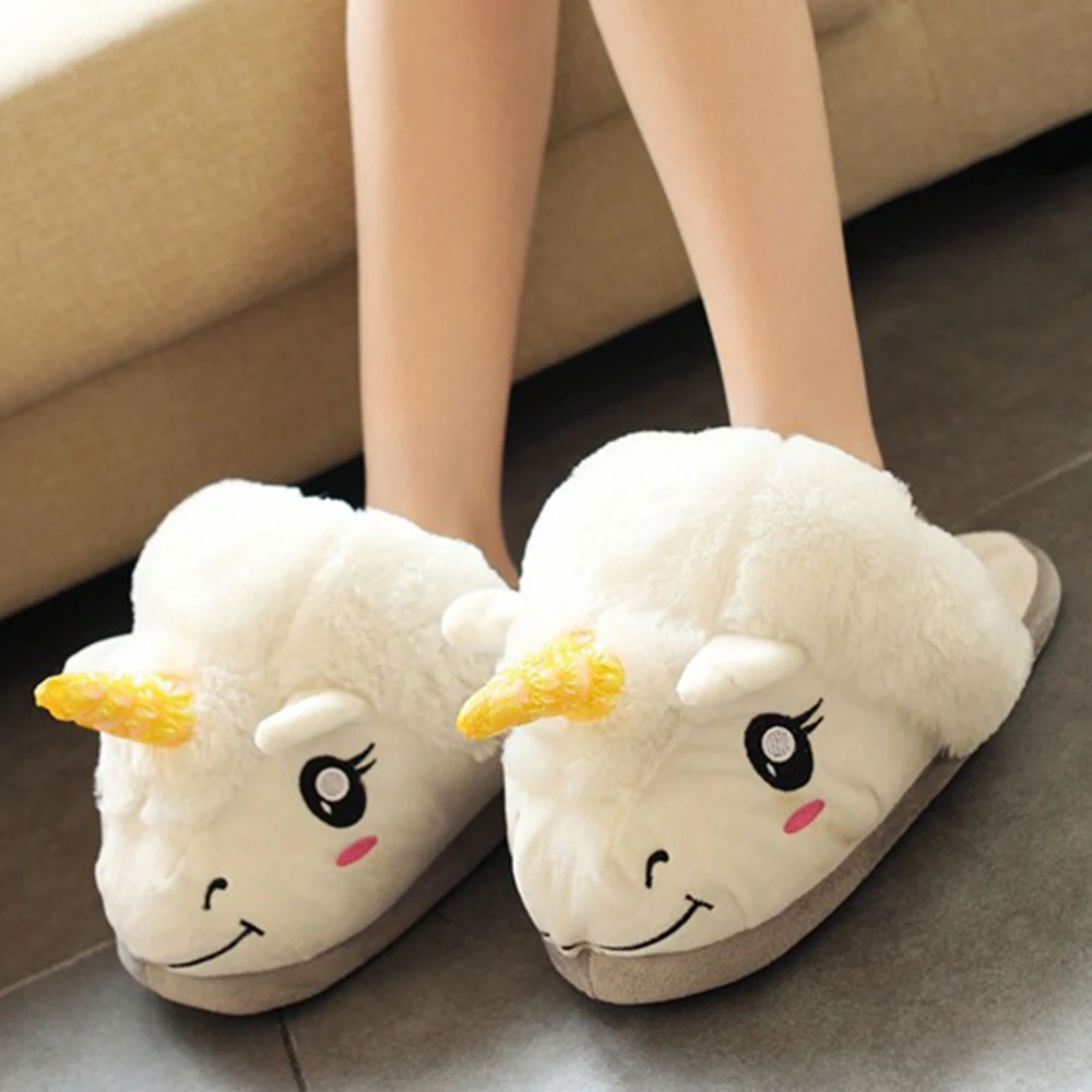 Pink Funkeet Unicorn Slippers Winter Plush Stuffed Animals Slippers House Indoor Shoes for Toddlers Kids Pink Funkeet Unicorn Slippers Winter Plush Stuffed Animals Slippers House Indoor Shoes for Toddlers Kids