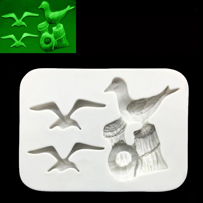 

Seagull Shape Cake Fondant Decorating Tools, Silicone Mold For Cake Craft, Silicone Soap Molds