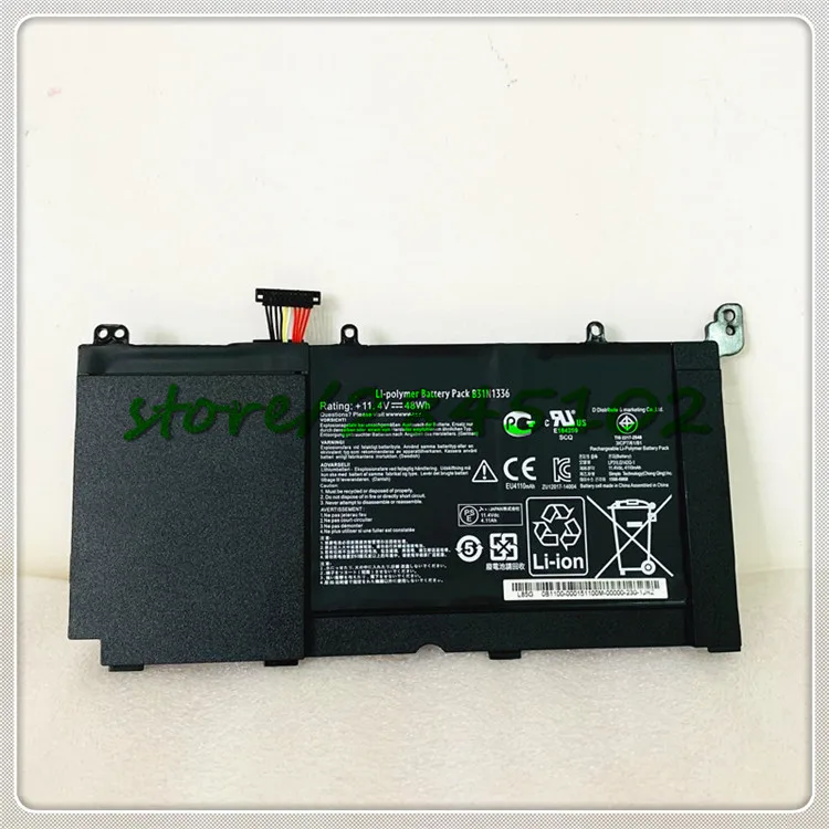 

GYIYGY 11.4V 48Wh B31N1336 Battery for Asus VivoBook S551 R553L R553LN S551LN-1A B31N1336