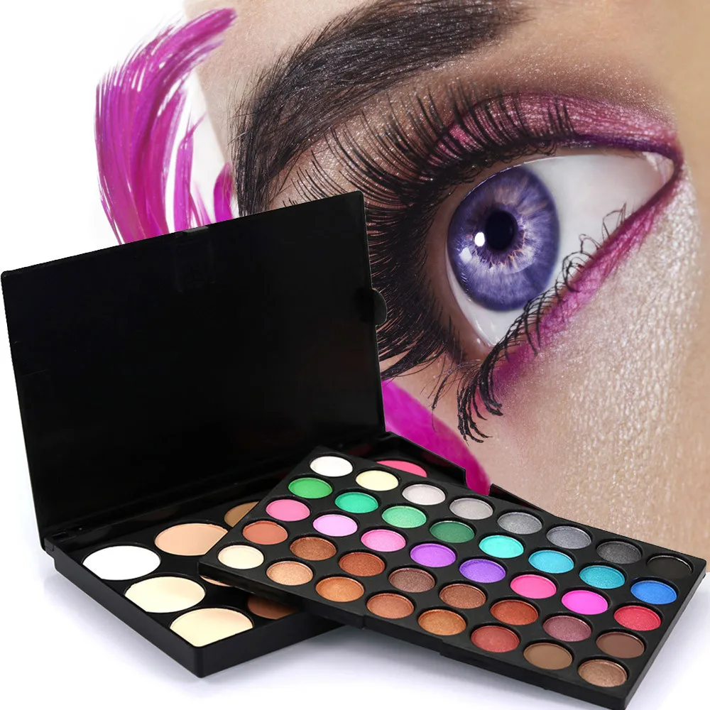 

Gliltter Eye 55 Colorshadow Cosmetic Matte Eyeshadow Cream Eye Shadow Makeup Palette Shimmer Set 0503MZH