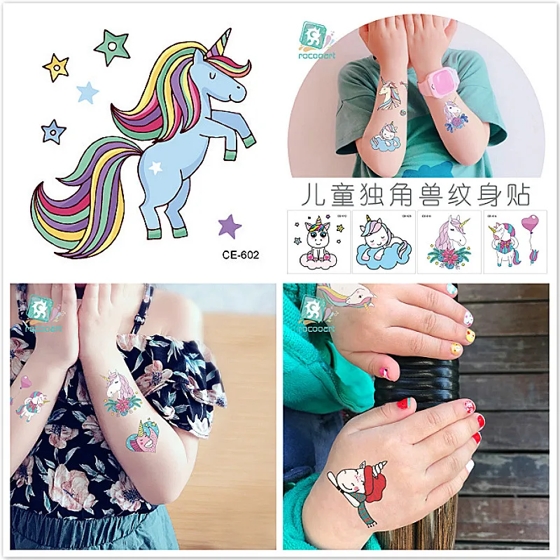 

1pcs Blue Unicorn stickers magic tricks for professional magician stage street close up illusion Amusing Magic Toys Simple