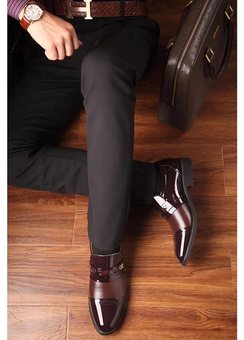 Классические мужские туфли-оксфорды с острым носком на плоской подошве; парадная обувь; цвет черный, коричневый; Летняя мужская повседневная обувь в деловом стиле; обувь для вечеринок