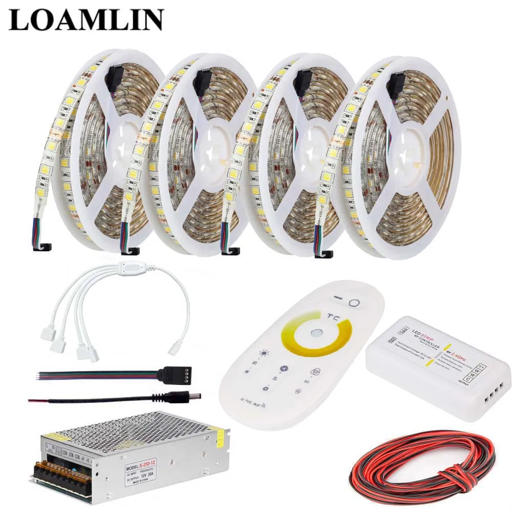 Светодиодная лента гибкая лампа 5050SMD цветовая температура 2 4G CCT светодиодный
