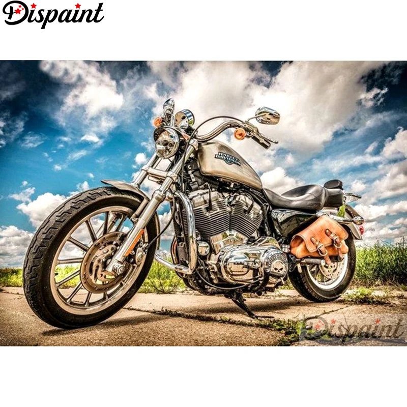 

Dispaint Full Square/Round Drill 5D DIY Diamond Painting "Motorcycle scenery"3D Embroidery Cross Stitch Home Decor Gift A12133