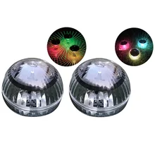 Солнечные водные плавучие лампы плавающие Подводные светящиеся шоу Бассейн горячая ванна светильник для спа диско Piscine светодиодный диско-свет бассейн свет