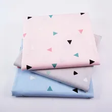 

DIY Printed Geometric patterns Cotton Fabric for Textile Material Bed Sheet Soft Cloth Quilting Patchwork Tecido Beding Dolls