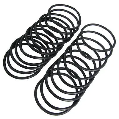 

95mm x 5.7mm Rubber Sealing Washers Oil Filter O Rings Black 20 Pcs