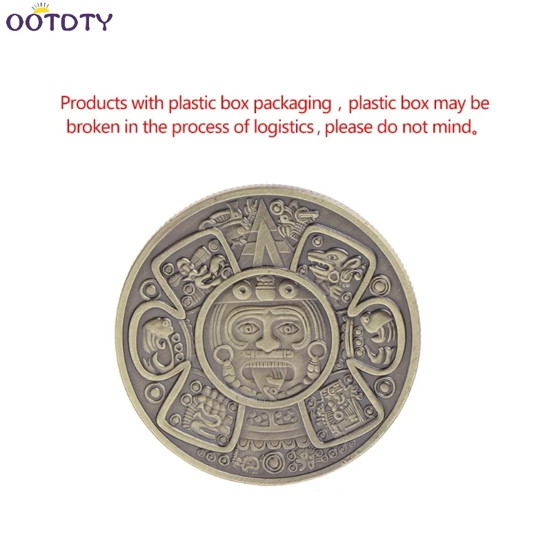 

Commemorative Coin Maya Civilization Collection Gifts Souvenir Craft Art Bitcoin Physical Metal Antique Imitation