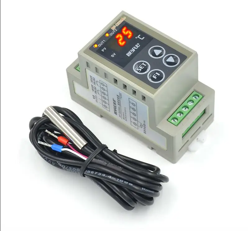 

Free shipping BF-220A + solar thermostat dual temperature controller water temperature thermostat switch temperature controller