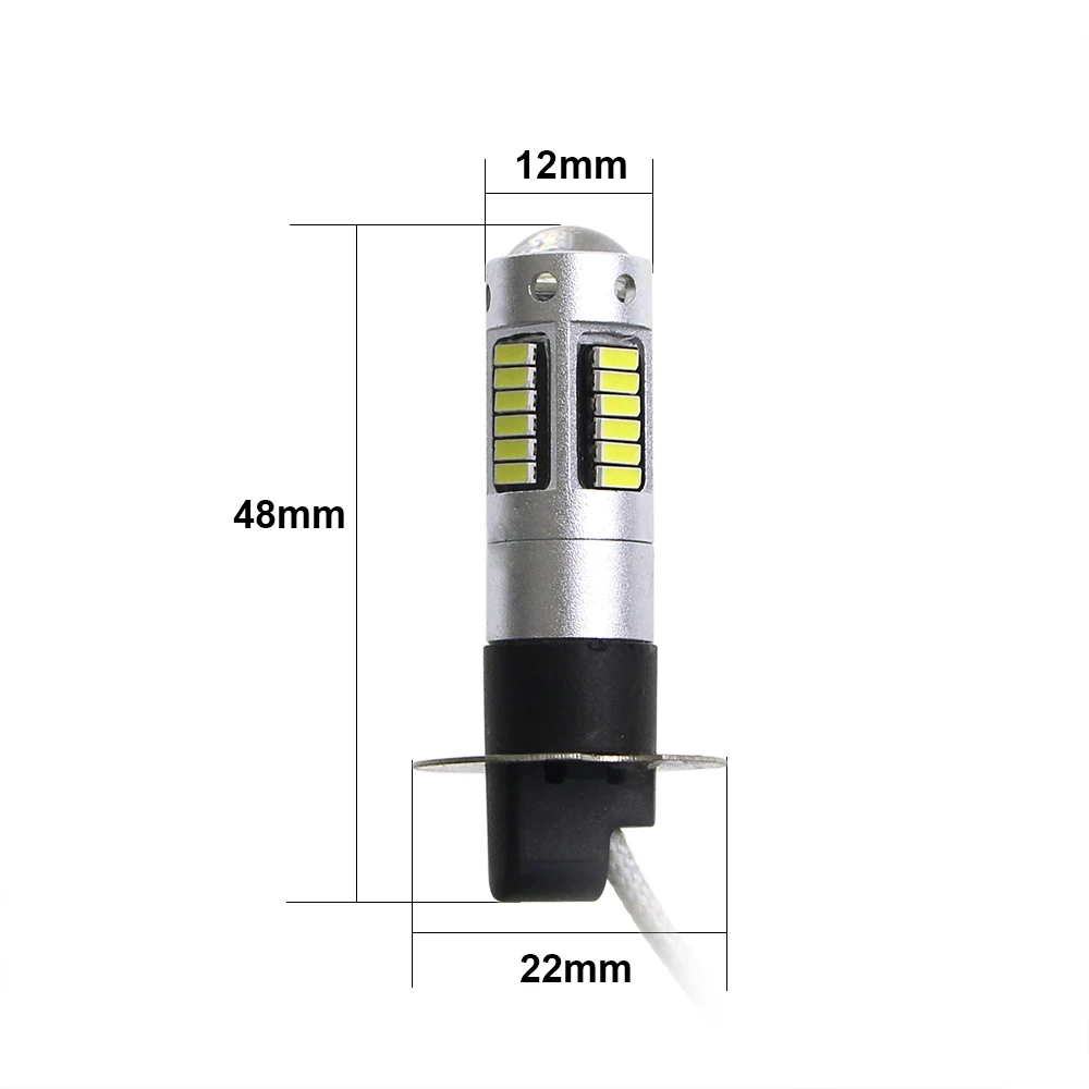 KEIN 2 шт. H3 светодиодная лампа DRL противотуманная лампа 30smd 4014 Автомобильные фары Дневные ходовые белые Автомобильные дневные фары 12 В автомобильные Внешние огни