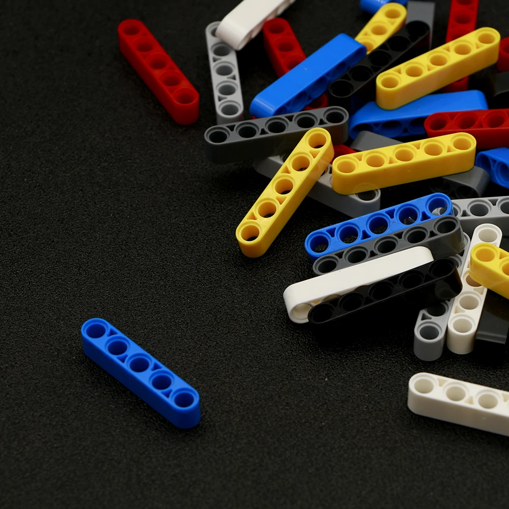 100 шт кубики MOC Technic parts Liftarm 1x5 толстый пучок малыш Сделай Сам обучающая игрушка