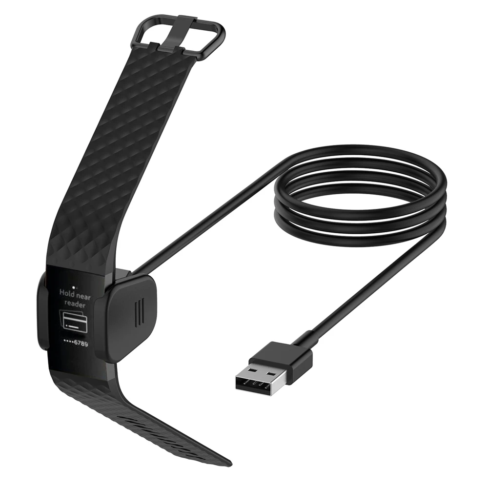 Portable USB Charger for Fitbit Charge 3 Fitness Activity Tracker Smartwatch Charging Cable Cord Clip Charger 55cm / 100cm Cable Portable USB Charger for Fitbit Charge 3 Fitness Activity Tracker Smartwatch Charging Cable Cord Clip Charger 55cm / 100cm Cable