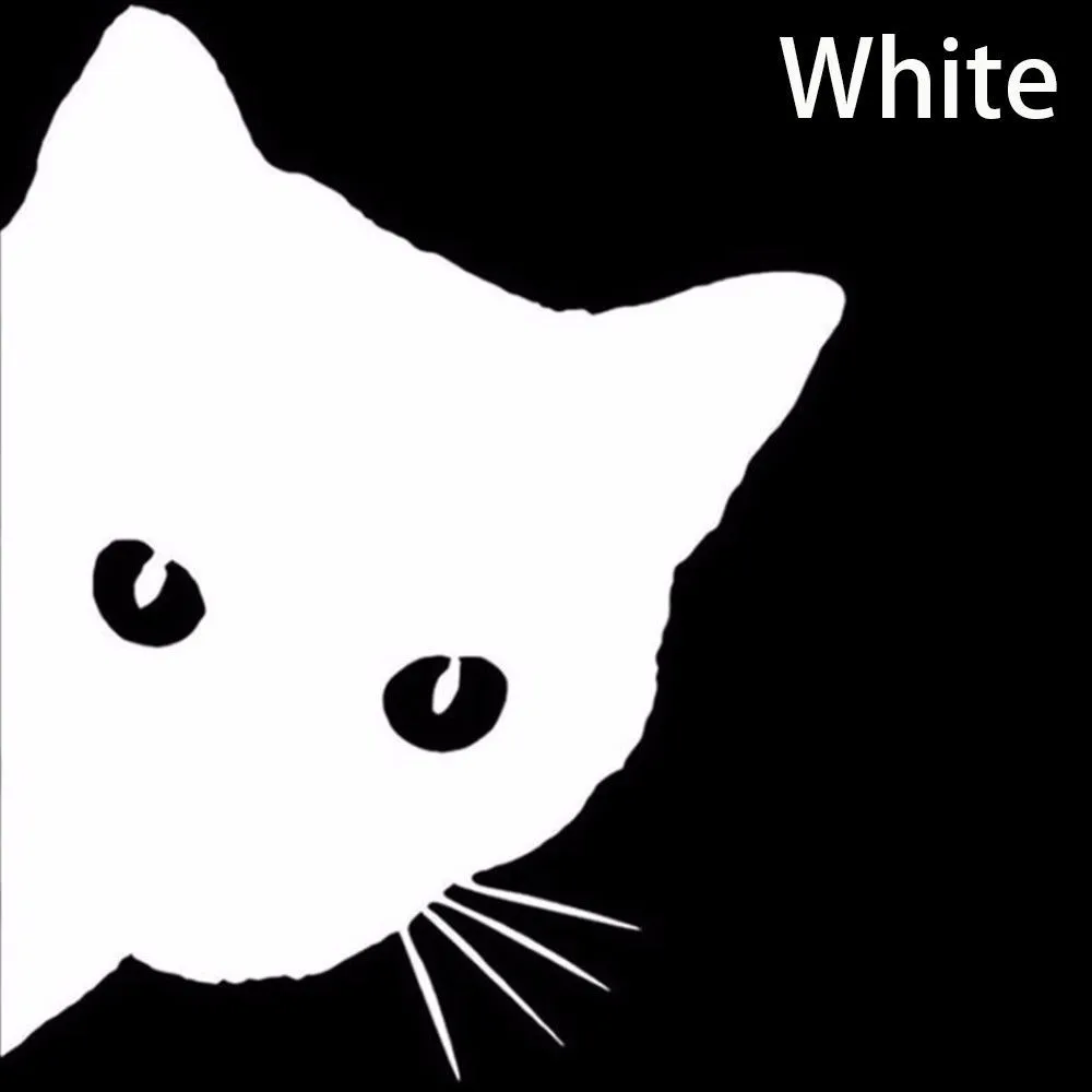 Reflective Cat Face Peering Auto Car Decal Window Truck Bumper Body Stickers DIY Reflective Cat Face Peering Auto Car Decal Window Truck Bumper Body Stickers DIY