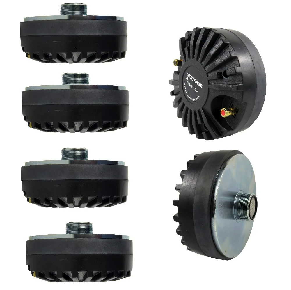 

STARAUDIO SDV-51MM 6Pcs 2600W 2.03" 51MM Titanium Compression Screw-On Horn Speaker Driver Tweeters