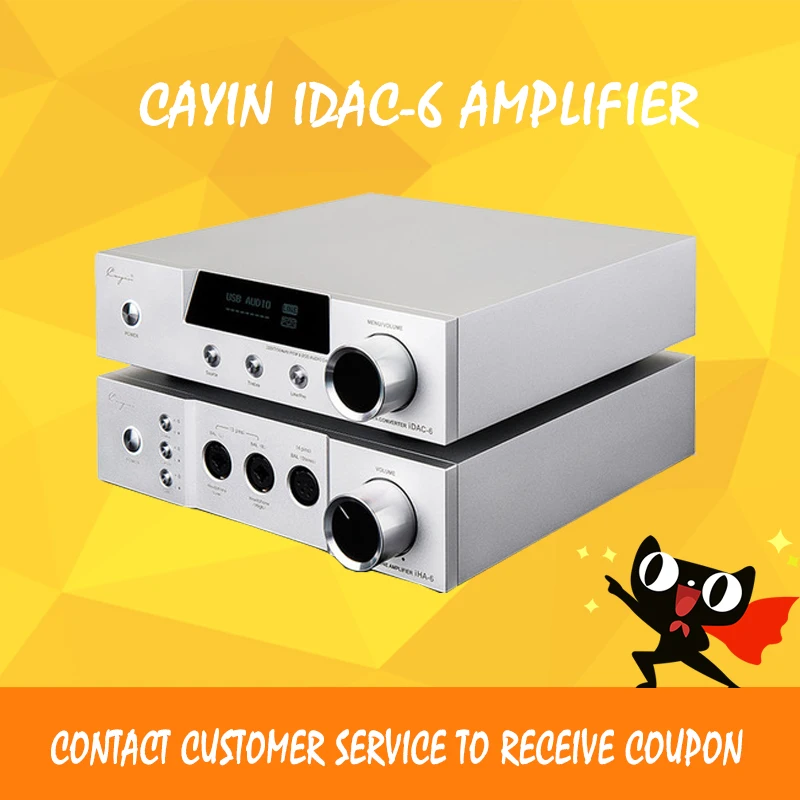 

ASD Cayin iDac-6 & iHA-6 66 Set IDAC-6 Audio Decoder IHA6 Full Balanced HIFI Tube AMPs Aluminum Enclosure