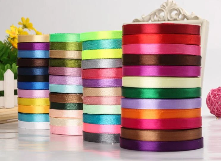 25 Yards Silk Satin Ribbon Wedding Party Decor Wrapping Xmas Apparel Sewing BH 25 Yards Silk Satin Ribbon Wedding Party Decor Wrapping Xmas Apparel Sewing BH