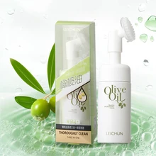 Очищающая пена оливковое масло Безопасный Удобный лосьон для снятия макияжа Чистая щетка без остатка очищающее масло мягкое 3 в 1