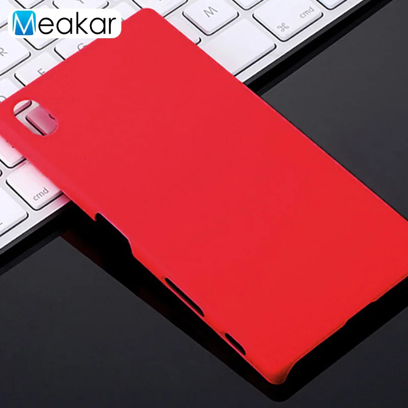 Матовый пластиковый чехол для sony Xperia X Dual F5122 чехол-лента на заднюю панель - Цвет: red