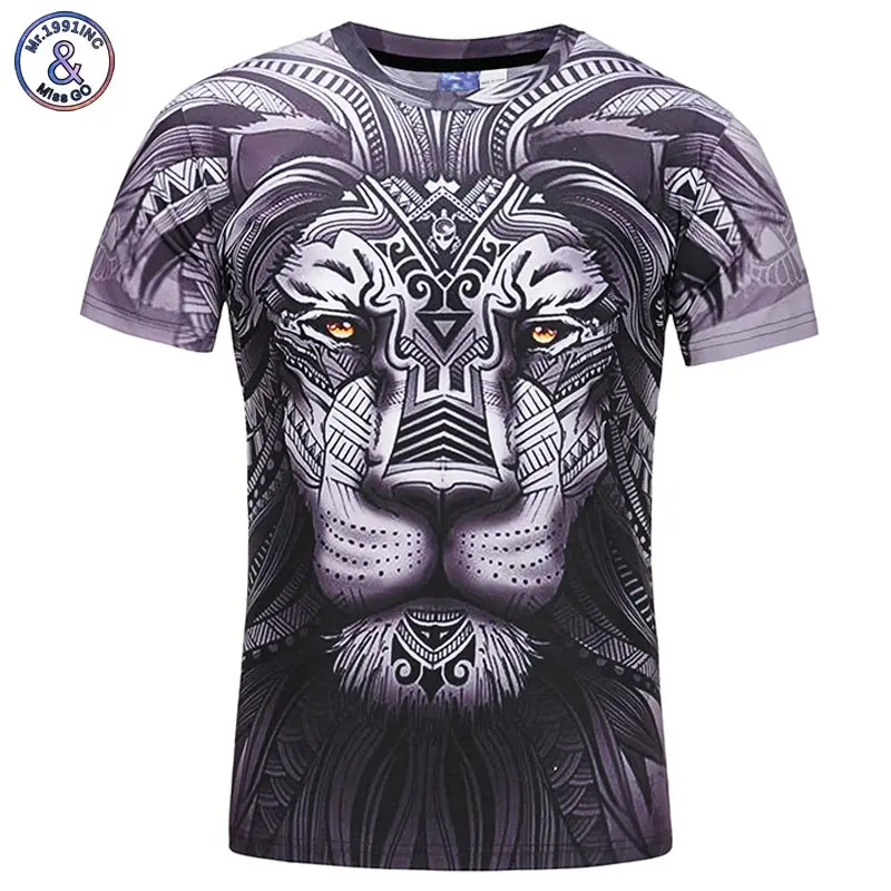 

Mr.1991INC Youth 3d T-shirt Men/Women Fashion Brand T-shirt 3d Print Lion T shirt Summer Tops Tees Shirts
