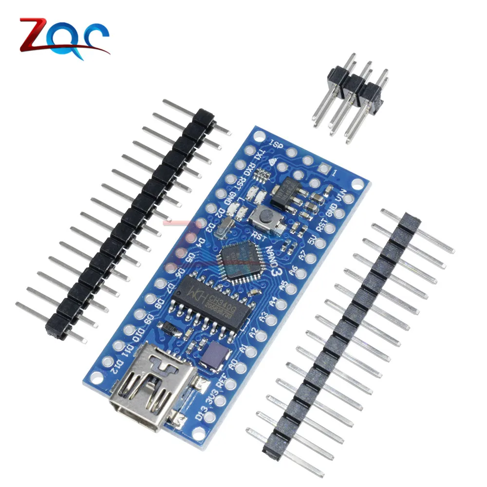 Плата ATmega168 CH340 CH340G Nano V3.0 3 0 Mini USB UART плата 16 МГц В 5 микроконтроллер модуль