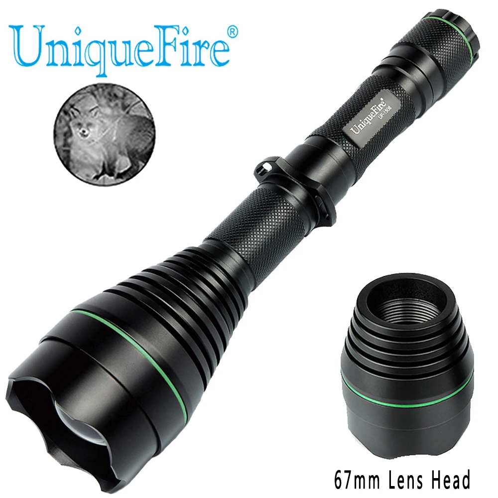 UniqueFire 1508 50 мм IR 850nm охотничий фонарик с 3 режимами невидимый свет лампы факел со