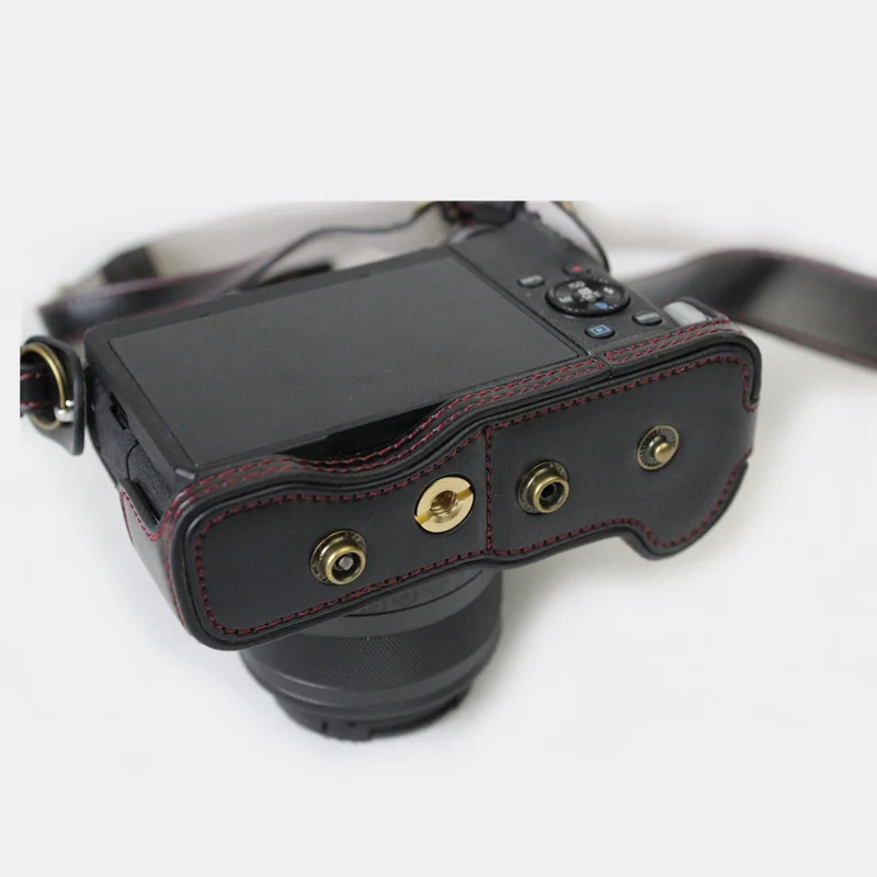 Цифровой Камера сумка PU кожаный чехол крышка для Canon EOS M6 EOSM6 15 45 мм объектив с