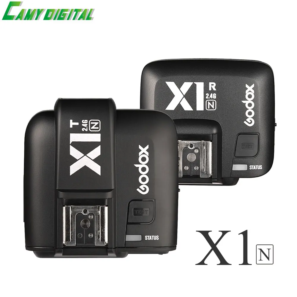 

Godox X1N i-TTL HSS 1/8000s 2.4G Wireless X System Power Control Flash Trigger with screen Transmitter+Receiver Kit For Nikon
