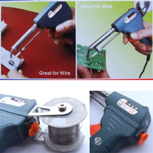 Hand held 220V 60W Soldering Iron Gun Automatic Solder wire Welding