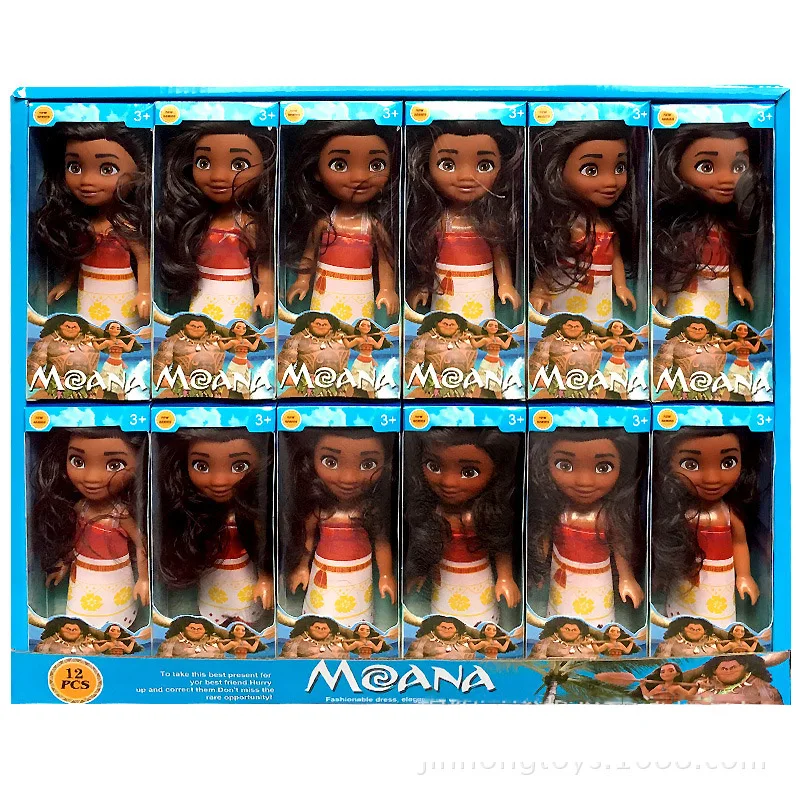 

16cm Moana Princess Figure Doll Girls Doll Toys Legend Maui Handan PVC Character Dolls Action Figures Toy Girls Christmas Gifts