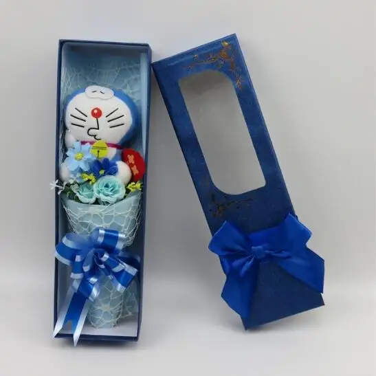 Ручной работы Ститч Дораэмон dumbo с искусственными цветами букет маленький букет, домашнее украшение подарок на день Святого Валентина - Цвет: 15
