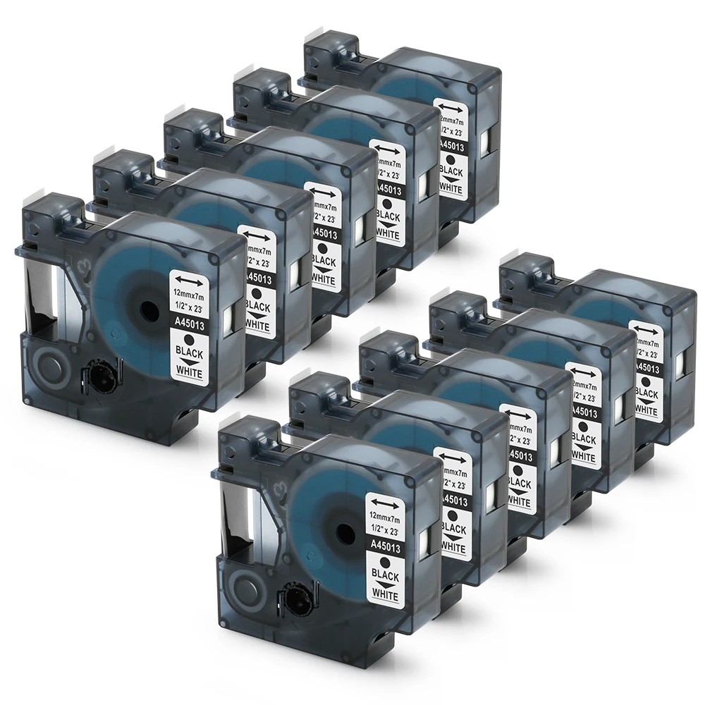 Compatible Dymo D1 Labeling Tape 45013 45010 45017 45018 45019 Multi-Color for x