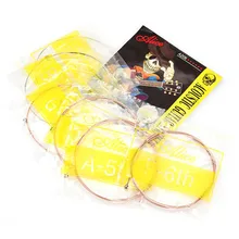 6 шт./компл. акустическая Струны для классической гитары s для детей возрастом 1-6 акустическая Никель покрытием Сталь гитарная струна для игры в стиле фолк Струны для классической гитары