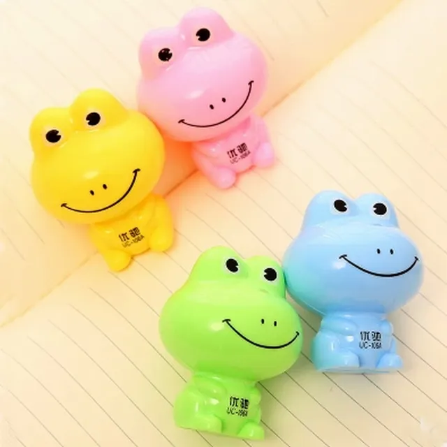 4 pcs criativa dos desenhos animados bonito colorido sapo de