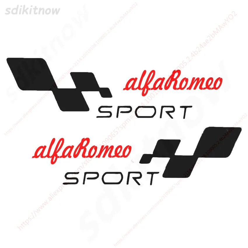 22x6 см 2 шт. кузова Windows Спорт Гонки ПВХ Стикеры наклейка Стайлинг для Alfa Romeo Mito 147 156