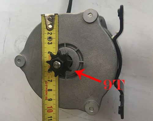 Объединить электродвигатель постоянного тока Шестерни с высоким уровнем Скорость е-байка 36В 500 Вт мотор для электрического велосипеда скутер конверсионный Кити MY1018E-D - Цвет: 36V 500W 9T