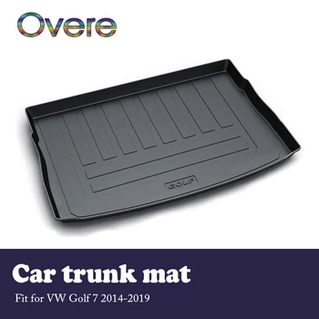 

Overe 1Set Car Cargo rear trunk mat For VW Golf 7 2014 2015 2016 2017 2018 2019 Waterproof carpet Anti-slip mat Car accessories