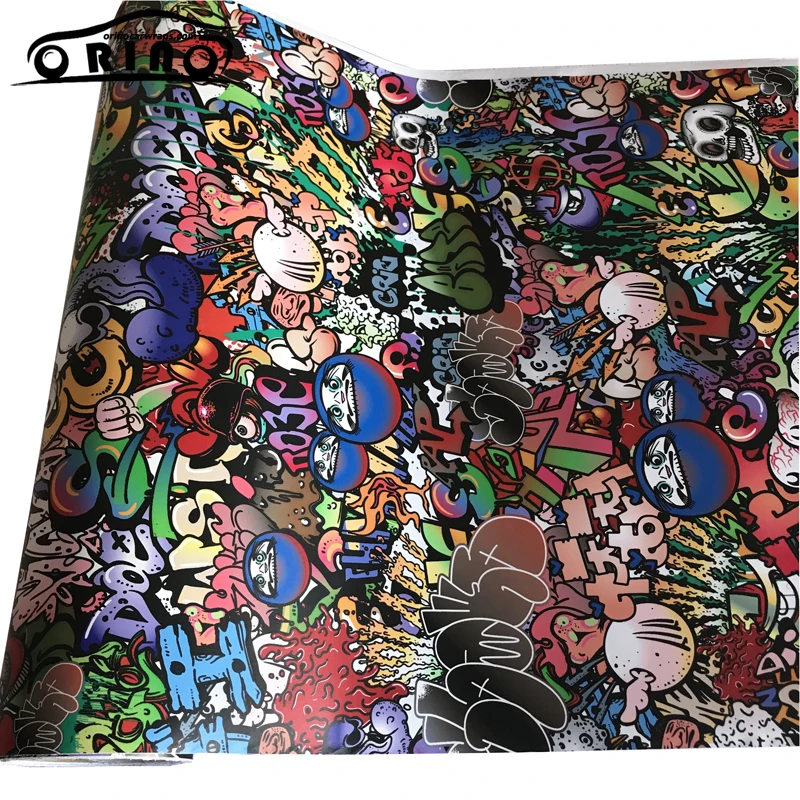 Sticker Bomb Vinyl Film Car Wrap-12