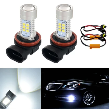 

DOTAATDW 2x H8 H11 Car Canbus Bulbs Reflector Mirror Design Fog Lights No Error For Mercedes Benz W211 W212 W164 W221