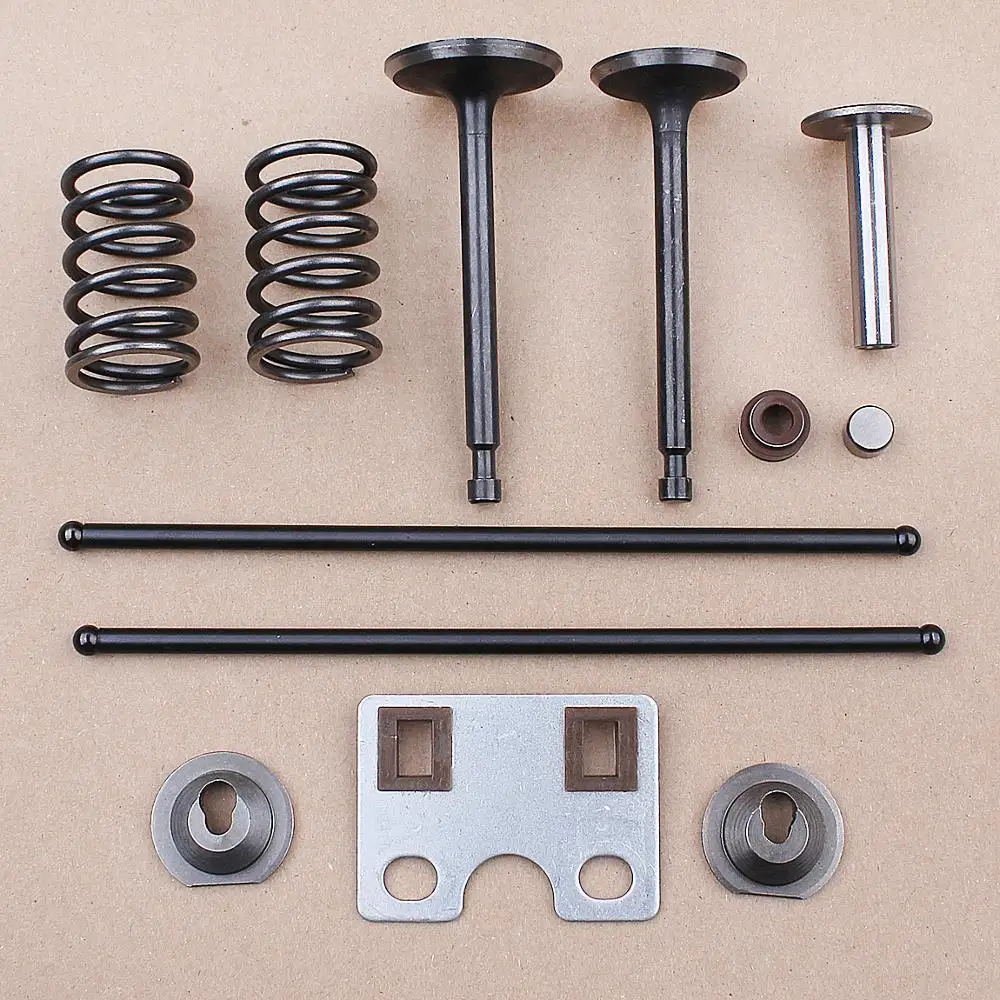 Intake Exhaust Valve Push Rod Spring Kit for Honda GX390 GX340 188F 13HP 11HP Push Rod Guide Plate Gas Engine Motor
