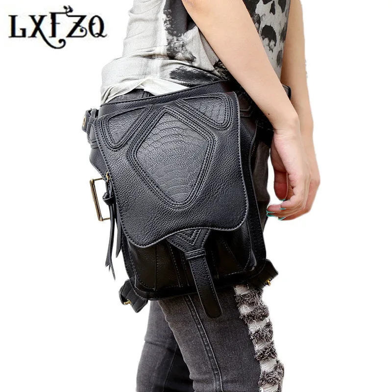 

fanny pack for women Steampunk bag motorcycle leg bag a case for phone fashion Waist Bags Belt bag Belly band sac banane