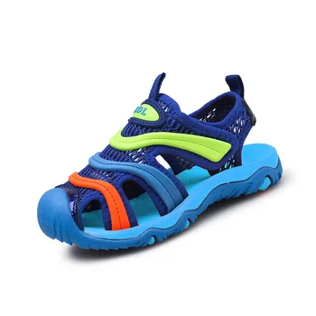 

2019 summer children's sandals beach boys and girls sandals Baotou caterpillar beach shoes baby shoes new casual shoes