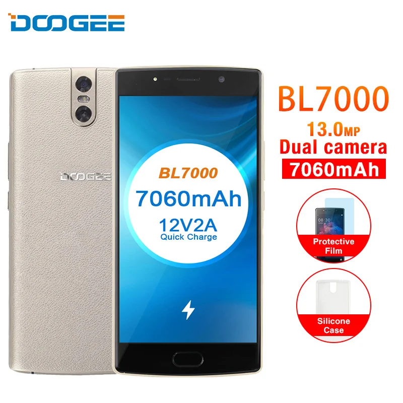 DOOGEE BL7000 5 &quotмобильный телефон FHD Android 7 0 mtk6750t восемь ядер 4 ГБ Оперативная память 64
