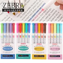 5 шт Япония Зебра WKT7 хайлайтер флуоресцентный маркер для белой доски ярких цветов цветной маркер Солнечный Цвет& вечерние Цвет