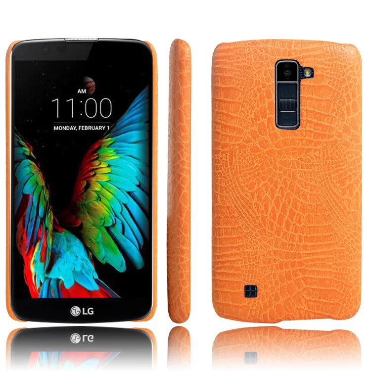 Чехол для телефона из искусственной кожи под крокодила новый тип LG K10 LTE K420N K430 K430ds
