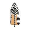 Onlymaker mujeres cebra negro raya blanca elegante 12CM zapatos de boda de tacón US5 ~ US15 de gran tamaño resbalón en las bombas ► Foto 2/6